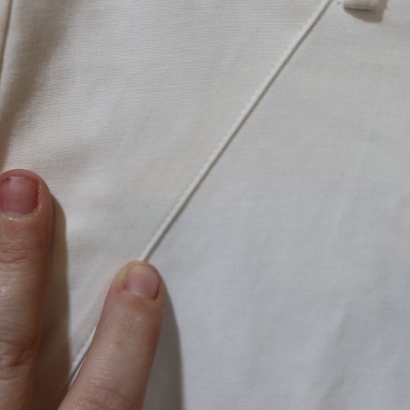 Calvin Klein White Ankle Gold Zipper Detail Pants 12 - Picture 6 of 12